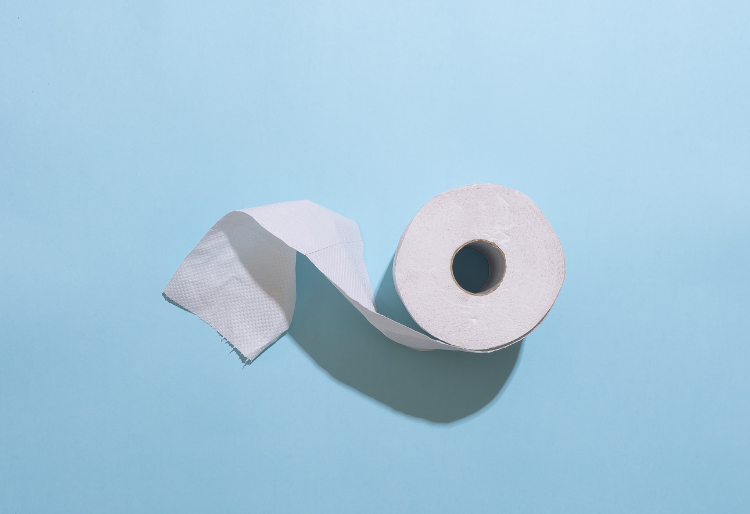 Image of a roll of toilet paper